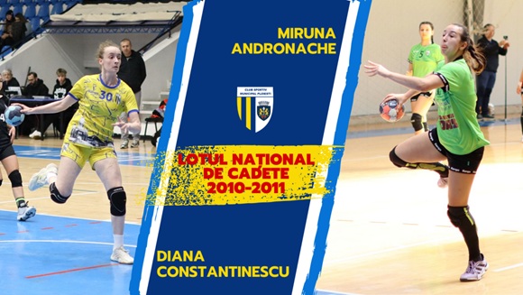 Convocare pe semicerc. Miruna Andronache şi Diana Constantinescu merg la lotul de cadete
