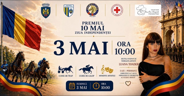 Reuniune hipică, duminică, la Hipodromul Ploiești. Programul zilei include 9 curse de trap și galop