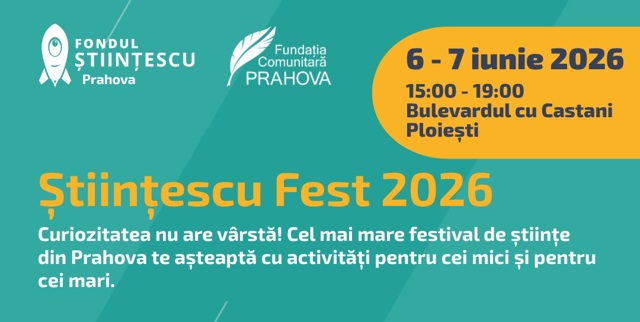 Științescu Fest revine la Ploiești. Două zile de știință, experimente și curiozitate pe Bulevardul cu Castani