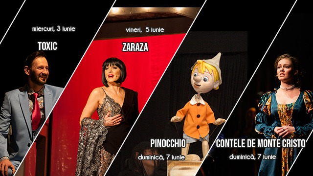 Spectacolele Teatrului „Toma Caragiu”, în perioada 2 – 7 iunie