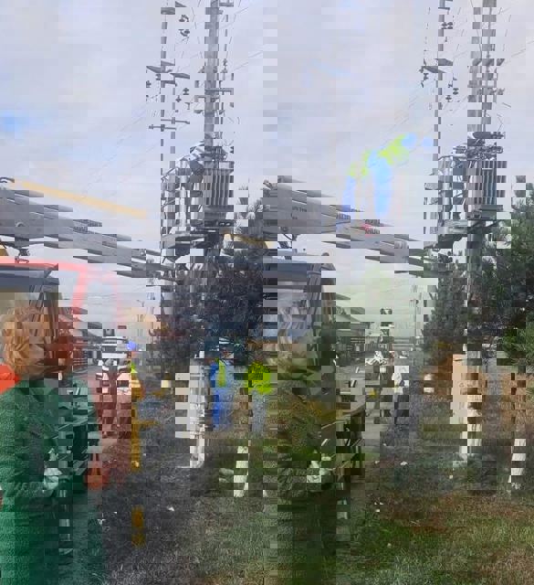 Transformator nou, la Florești, pentru asigurarea iluminatului pe tronsonul de drum până la DN