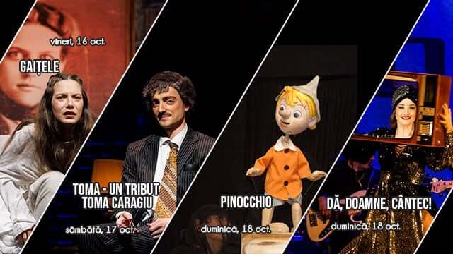 Spectacolele Teatrului „Toma Caragiu”, în perioada 12 – 18 octombrie