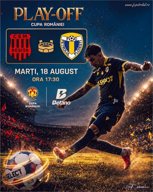 Cupa României, șansa tinerilor. CSM Reșița-Petrolul Marți Ora 16.30