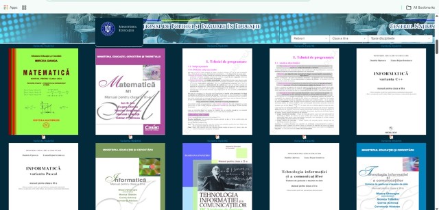Primele manuale pentru clasa a IX-a sunt disponibile, de astăzi, în format digital