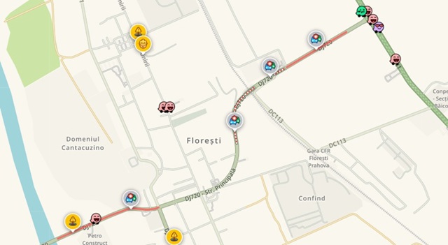 Două mașini implicate într-un accident, luni dimineață, la Florești. Traficul pe DJ720 este blocat