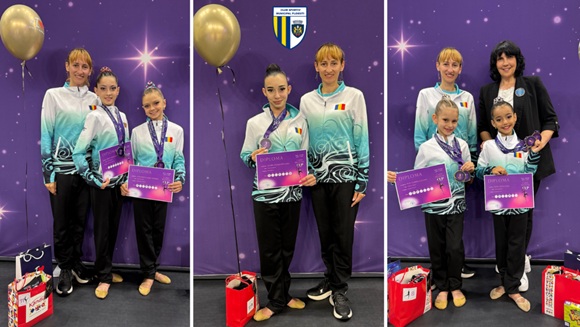 Gimnaste pe podium. 7 medalii pentru CSM Ploiești la Carla’s Rhythmic Cup