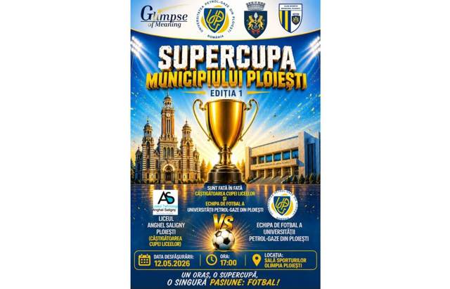 O nouă competiție sportivă, din acest an, la Ploiești. Cine se confruntă pe teren, pentru Supercupa Municipiului