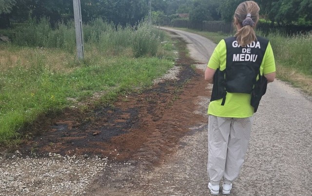 Conductă de țiței spartă, la Gura Vitioarei. Măsurile anunțate de Garda de Mediu