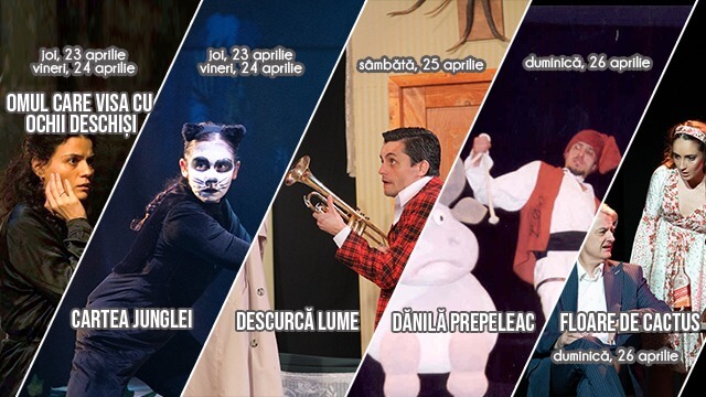 Spectacolele Teatrul „Toma Caragiu”, în perioada 20 – 26 aprilie