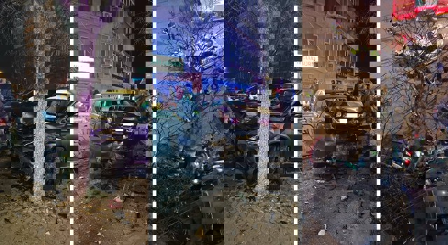 PLOIEȘTI. Trei mașini avariate în giratoriul de la Caraiman, azi-noapte, într-un accident provocat de un  tânăr beat. Șoferul a fugit de la locul faptei