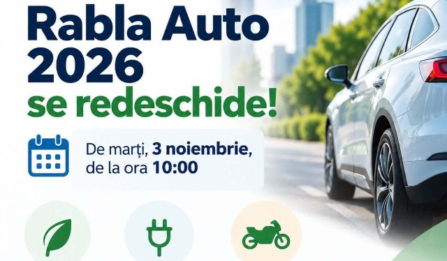 Programul Rabla 2026 pentru persoanele fizice revine din 3 noiembrie