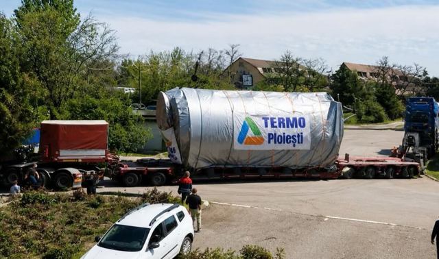 Primul dintre noile cazane comandate de Termo Ploiești a ajuns la destinație