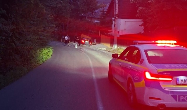 POIANA CÂMPINA. Un șofer a vrut să evite mașina unei femei de 76 de ani și a intrat cu autoturismul într-un cap de pod
