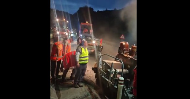 VIDEO 🎦 Lucrări pe DN1, în zona Predeal. CNAIR anunță când vor fi gata reparațiile